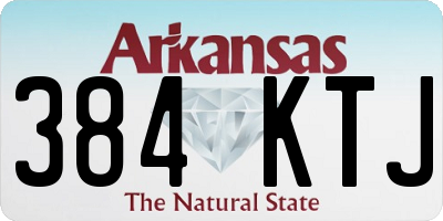 AR license plate 384KTJ