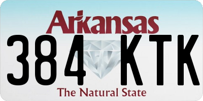 AR license plate 384KTK