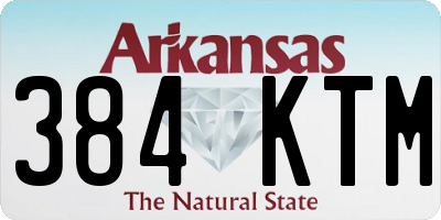 AR license plate 384KTM