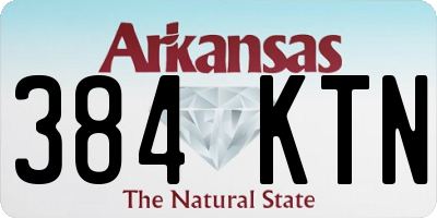 AR license plate 384KTN