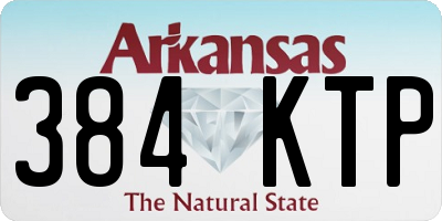 AR license plate 384KTP