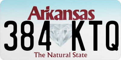 AR license plate 384KTQ