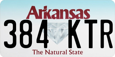 AR license plate 384KTR