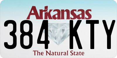 AR license plate 384KTY