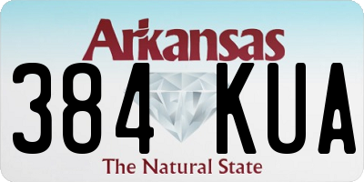 AR license plate 384KUA