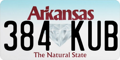 AR license plate 384KUB