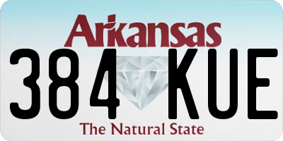 AR license plate 384KUE
