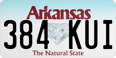 AR license plate 384KUI