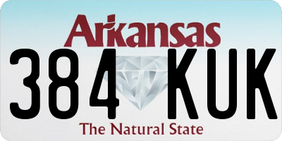 AR license plate 384KUK
