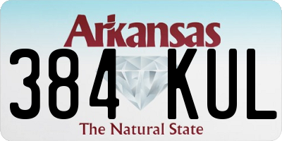 AR license plate 384KUL