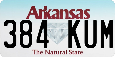 AR license plate 384KUM