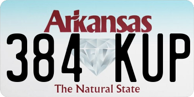 AR license plate 384KUP