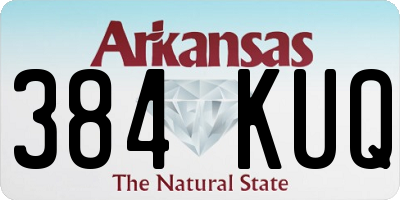 AR license plate 384KUQ