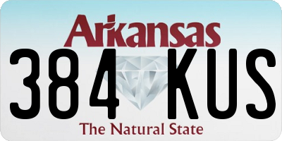 AR license plate 384KUS