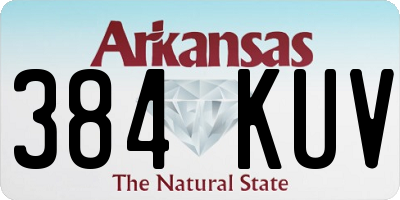 AR license plate 384KUV