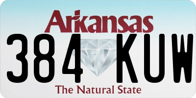 AR license plate 384KUW