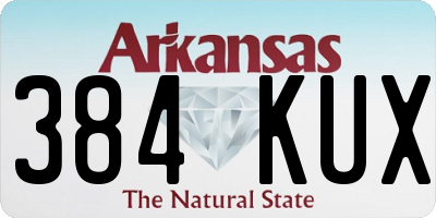 AR license plate 384KUX