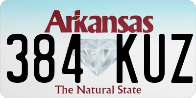 AR license plate 384KUZ