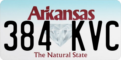 AR license plate 384KVC