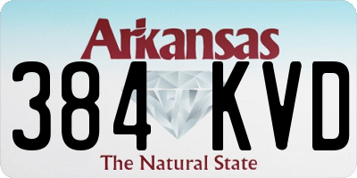 AR license plate 384KVD