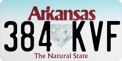 AR license plate 384KVF