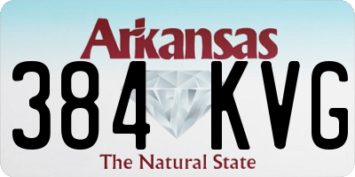 AR license plate 384KVG