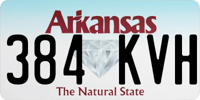 AR license plate 384KVH