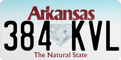 AR license plate 384KVL