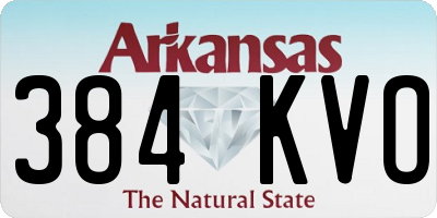 AR license plate 384KVO