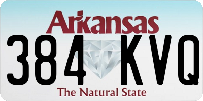 AR license plate 384KVQ
