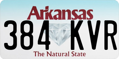 AR license plate 384KVR