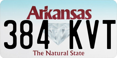 AR license plate 384KVT