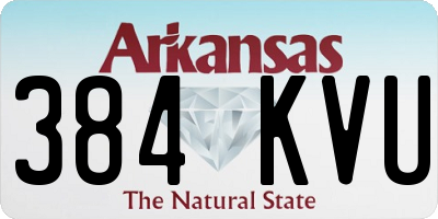 AR license plate 384KVU