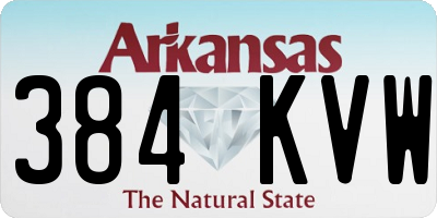 AR license plate 384KVW