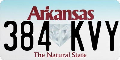 AR license plate 384KVY