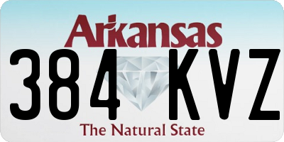 AR license plate 384KVZ