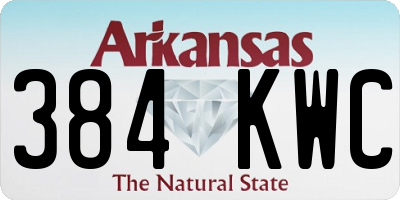 AR license plate 384KWC