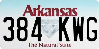 AR license plate 384KWG