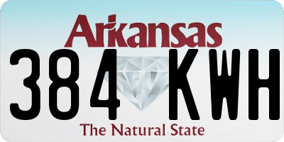 AR license plate 384KWH