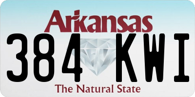 AR license plate 384KWI