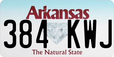 AR license plate 384KWJ