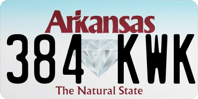 AR license plate 384KWK