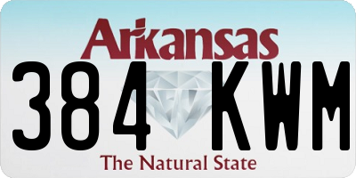 AR license plate 384KWM