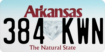 AR license plate 384KWN