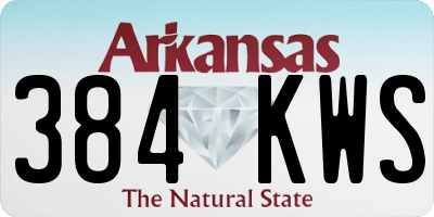 AR license plate 384KWS