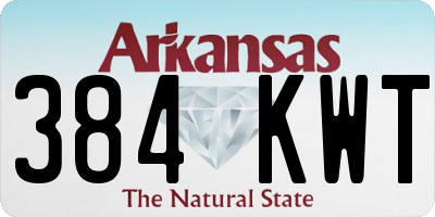 AR license plate 384KWT