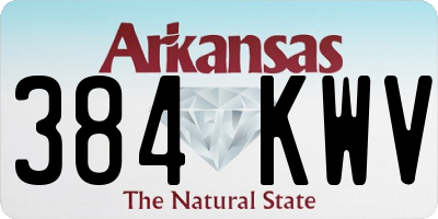 AR license plate 384KWV