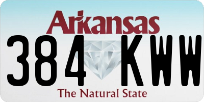 AR license plate 384KWW