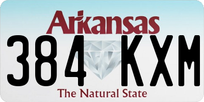 AR license plate 384KXM