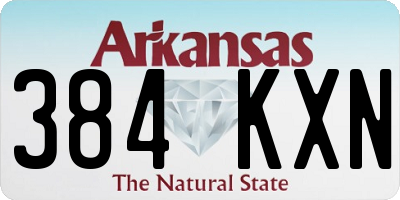 AR license plate 384KXN